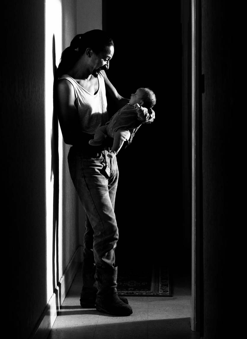 DEPARTMENT OF HEALTH Baby, Birmingham, Black & White, Department of Health Breastfeeding Awareness Campaign, lifestlye, Lighting, Location, Male, Man, Portrait Photographer, Profile, Vest
