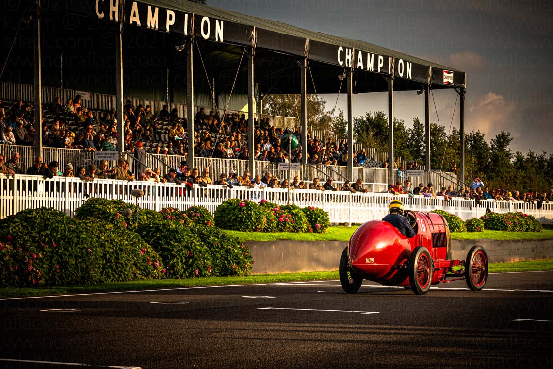 The Beast of Turin - Fiat S76 on track at Goodwood 78 Members Meeting 2021 captured by Indira Flack photographer