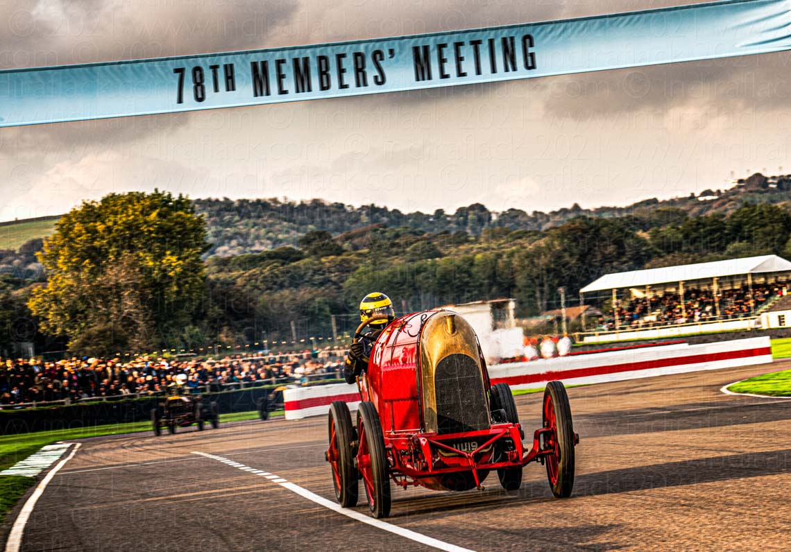 Fiat S76 - The Beast of Turin on track at Goodwood 78 Members Meeting 2021 captured by Indira Flack photographer