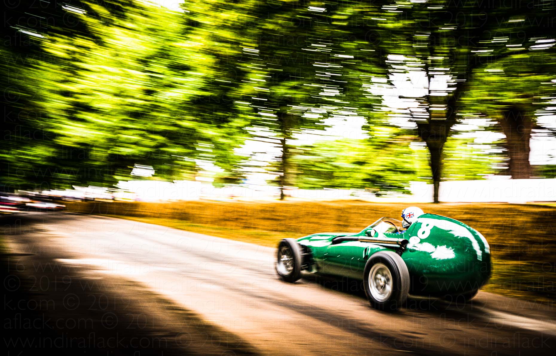 Vanwall driven by Brian Redman ay Festival of Speed Goodwood taken by Indira Flack Photography